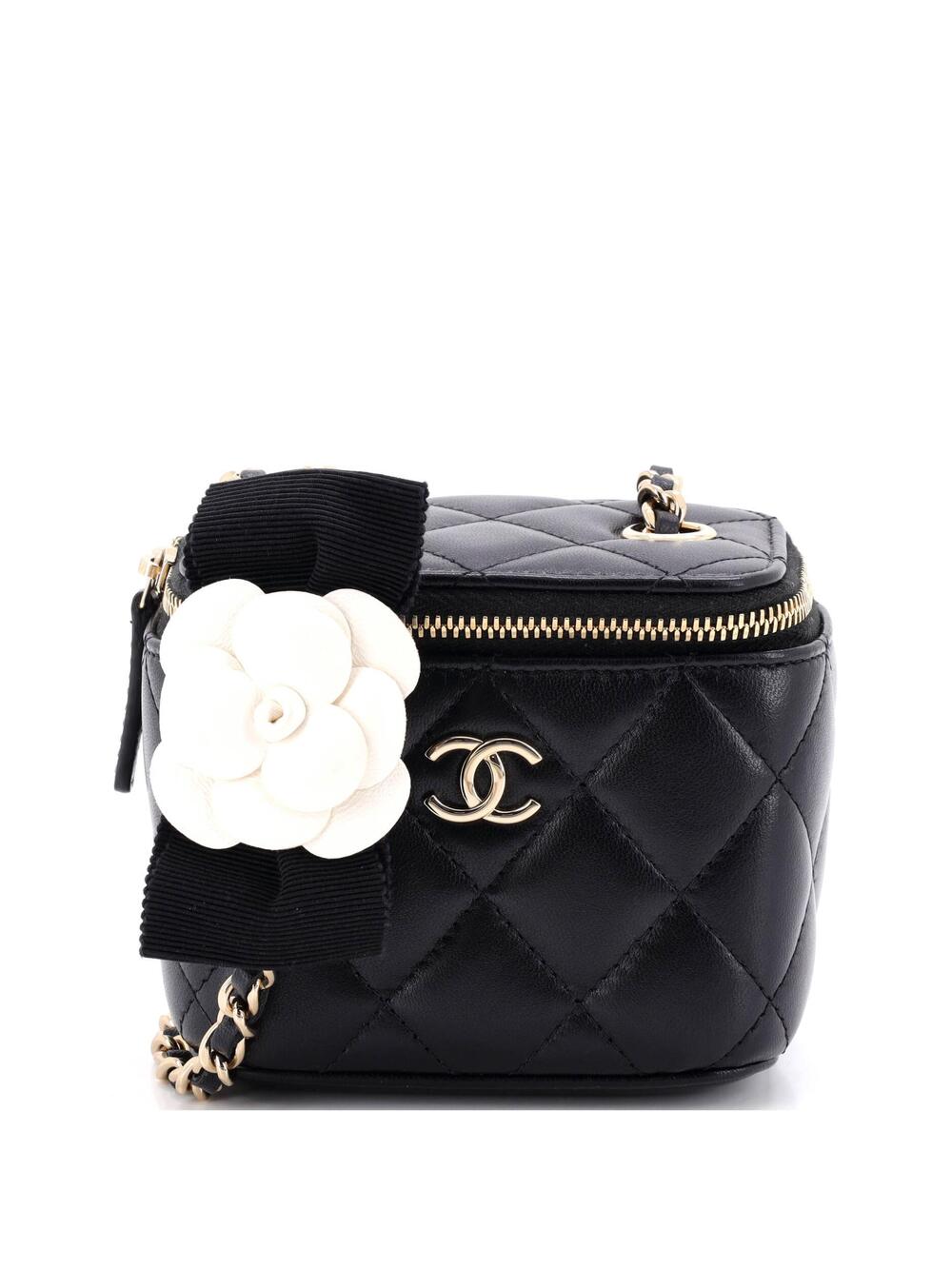 Chanel Camellia Bow Vanity Case With #269233C34B